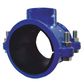 Threaded clamp for drilling DN 63x50mm (2") GW for PE and PVC pipes