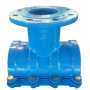 Flanged clamp DN 63/50mm for drilling on PE and PVC pipes