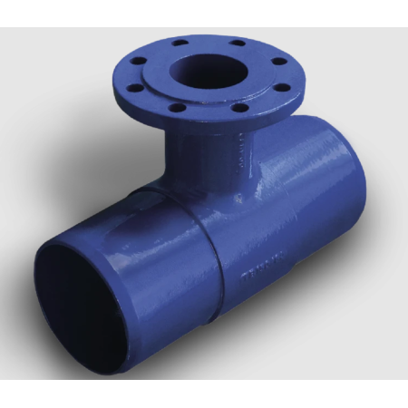 Unflanged Tee DN100/80 Angle 90 - Ductile or Gray Iron