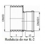 Hullámkarton redukciós (szerkezeti) K2-kan BK/KG PP DN 300/160mm