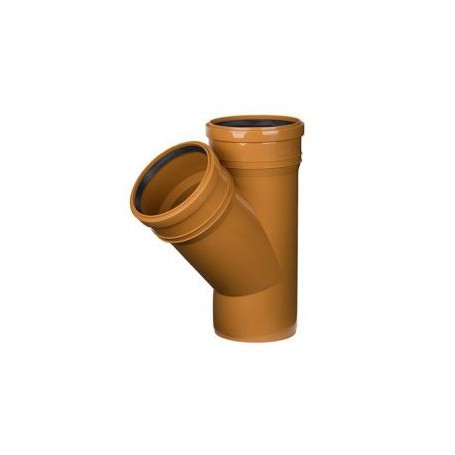Sewer Tee DN 160/160 angle 45 degrees (external)
