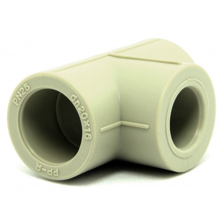 Svařovaný redukční ventil Tee PPR Fi 20/16mm úhel 90 stupňů