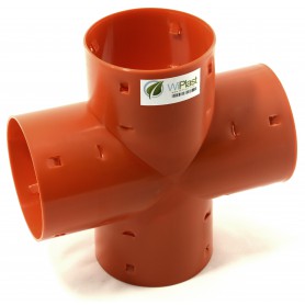 Drainage four PP DN 100/100/100/100mm Angle 90