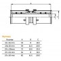 PEX-szorító egyenes csőcsatlakozás 20x16mm