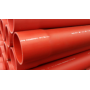 Casing Pipe RHDPEp-M fi 50x2, 0 section 6m red