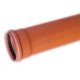 PVC Sewer pipe DN 160x4, 0x1000mm (outer-solid)