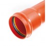 PVC Csatornázási cső SN 12 Fi 160x6, 2x3000mm tömör, megnyúlaszott csészelevelével