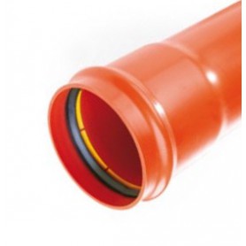 PVC kanalizačné potrubie SN 8 Fi 200x5, 9x6000mm pevná DIN-LOCK