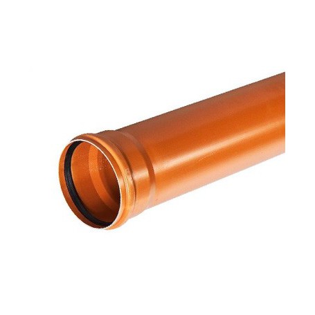 PVC Sewer pipe DN 200x4, 9x6000mm (outer-foamed core)