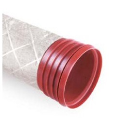 Drain pipe PP DN 110mm MP (120 °) SN8 in Geotarking (6 m stretch)