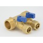 Manifold with cold water valves fi 1 "x16mmx2