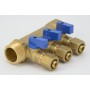 Manifold with cold water valves fi 1 "x16mmx3