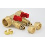 Manifold with hot water valves fi 1 "x16mmx2