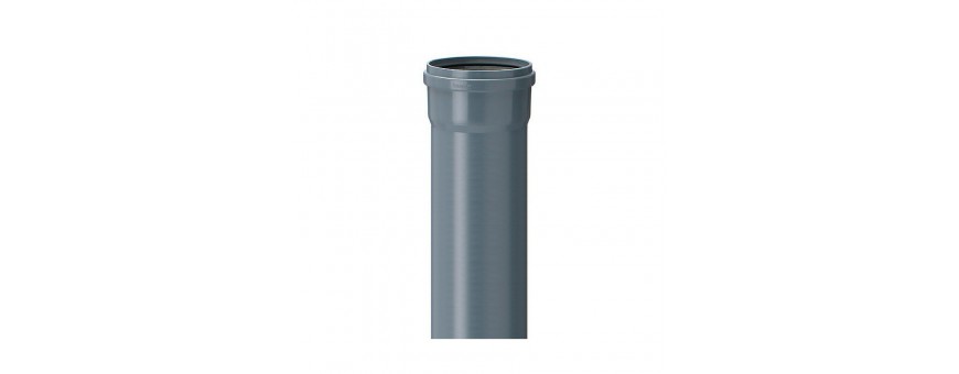 PVC-interne Abwasserrohre von fi 32 bis fi 110mm