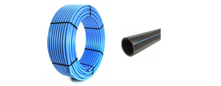Pressure pipes PE HD 80 PN 10 SDR 13.6 for water mains.