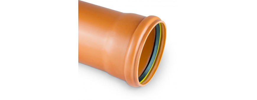 PP solid sewer pipes from fi 110 to fi 500mm
