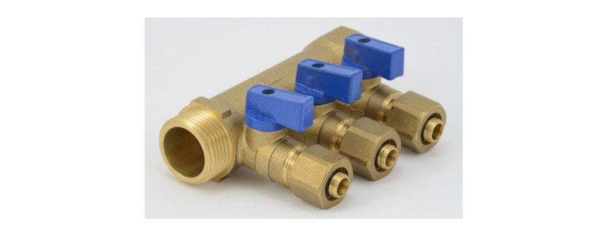Distributor with cold water valves PEX-10 YEARS WARRANTY
